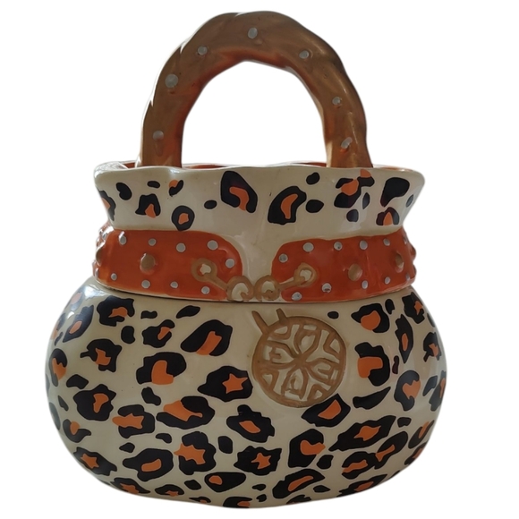 David’s Purse Cheetah Print Cookie Jar - Picture 1 of 6